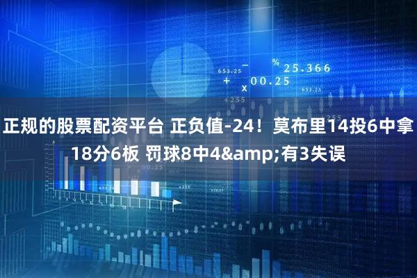 正规的股票配资平台 正负值-24！莫布里14投6中拿18分6板 罚球8中4&有3失误